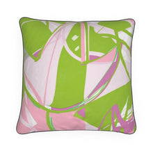 Load image into Gallery viewer, Greek AKA Pink and Green Pillow
